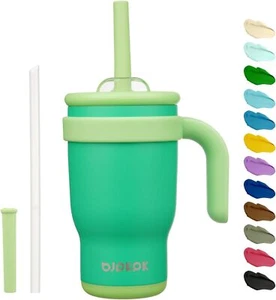 14 OZ Travel Tumbler with Handle,Stainless Steel Water Bottle-OliveGreen - Picture 1 of 6