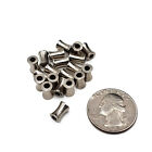Stainless Steel Beads Spacer Jewelry Concave Beads 6mm Cylindrical 50pcs