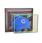 New Wall Mounted Cap / Hat Glass Display Case UV Cherry Molding FREE SHIPPING