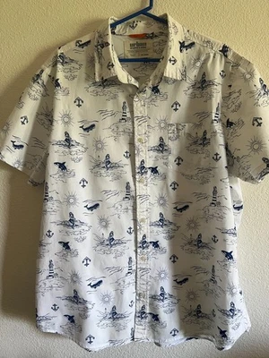 Men's Hawaiian Shirt/Urban Pipeline/ Mermaid Print/Cotton Blend/XXL/Pre Owned) - Image 1 of 3