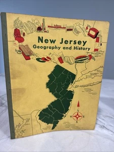 Vintage New Jersey Geography and History Book  1955 - Picture 1 of 7