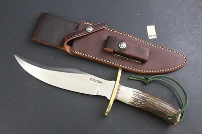 Randall Made, Orlando, FL Model #12-8 Stag Bear Bowie Fixed Blade Knife 3878 - Image 1 of 4