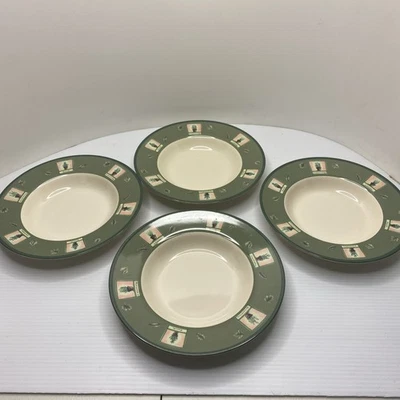 Juego de 4 cuencos de sopa con borde de melamina Pfaltzgraff Naturewood Foto 1 de 4