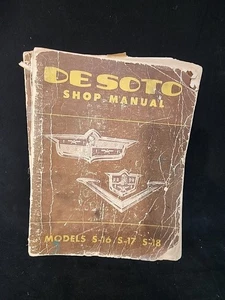 MANUAL DE TIENDA MOPAR DESOTO VINTAGE ORIG AÑOS 50 - Imagen 1 de 13