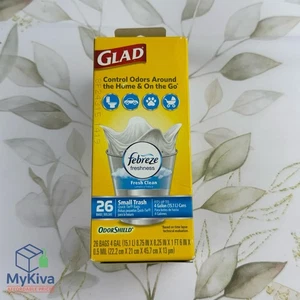 Glad 4 Gallonen kleine Müllbeutel weißer Geruch Schild frischer sauberer Duft 78812 - Bild 1 von 8