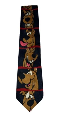 Vintage 1997 Scooby-Doo Portraits Cartoon Network Novelty Necktie Hanna-Barbera - Image 1 of 2