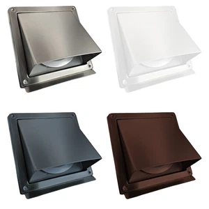 Edelstahl Wetterschutz- Lüftungsgitter Haube WSHE 100 125 150 mit Tropfkante - Bild 1 von 20