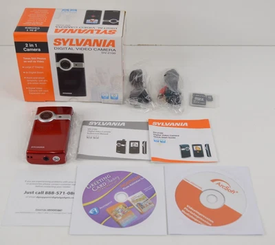 Sylvania DV-2100 2 in 1 Pocket Digital Video Camera 2 Inch Display NIB TESTED - Image 1 of 4