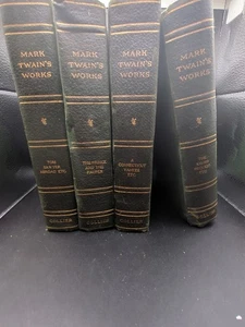 Mark Twain's Works 1917-21, 4 Vol. Set ~ Harper & Brothers Edition ~ Collier - Picture 1 of 24