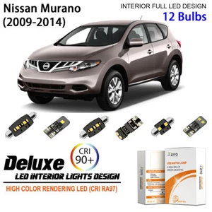 Kit de luces LED interiores para Nissan Murano 2009-2014 bombillas LED blancas actualización - Imagen 1 de 8