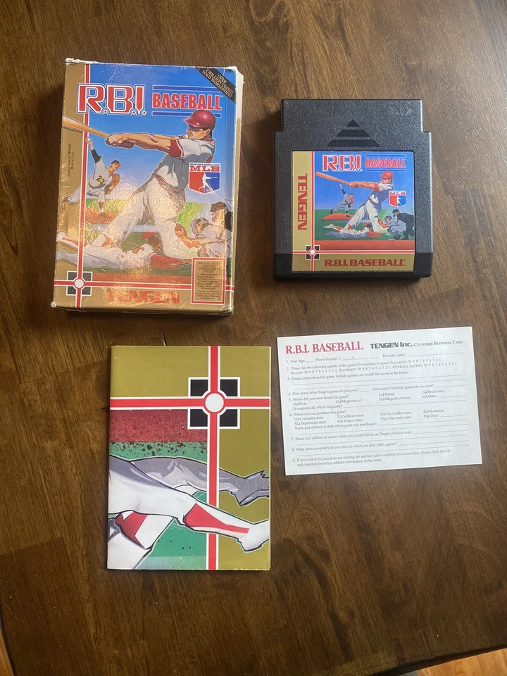 RBI Baseball: Tengen - Nintendo NES -  Poster & Reg Card Video Game - Image 1 of 1