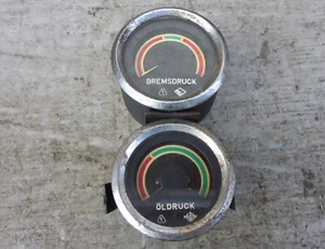 Oldtimer LKW Bremsdruck Öldruck Druckluft Anzeige IFA W50, L60, ZT300 - Bild 1 von 8