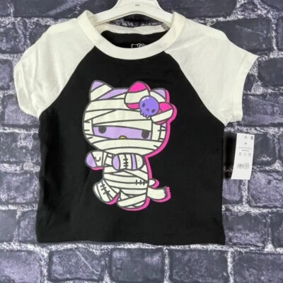 Camiseta gráfica Hello Kitty Girls XS Mummy brilho no escuro - Imagem 1 de 4