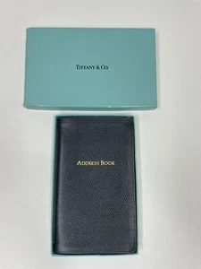 Rubrica Tiffany & Co. in pelle nera - Foto 1 di 4