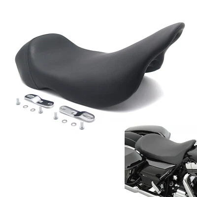Para Harley Touring Electra Street Glide 2008-2020 excavadora cómoda asiento individual negro Foto 1 de 4