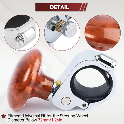 Steering Wheel Spinner Knob Handle Heavy Duty Suicide For Honda Ridgeline Foto 1 de 4