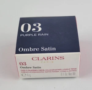 CLARINS OMBRE SATIN CREAM EYESHADOW SATIN FINISH LONG LASTING 03 PURPLE RAIN - Picture 1 of 7