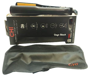 Plancha de peluquería serie cerámica turmalina CHI 1,5 pulgadas ónix negra - Imagen 1 de 1