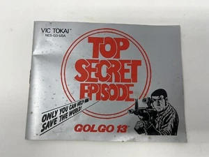 Golgo 13 - Top Secret Episode : NES / Nintendo - Manual Only Vintage - Picture 1 of 13
