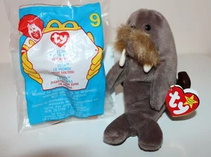 Ty Beanie Baby " Jolly" the Walrus DOB: December 2, 1996 McDonald's "Tusk"  1999 - Picture 1 of 3
