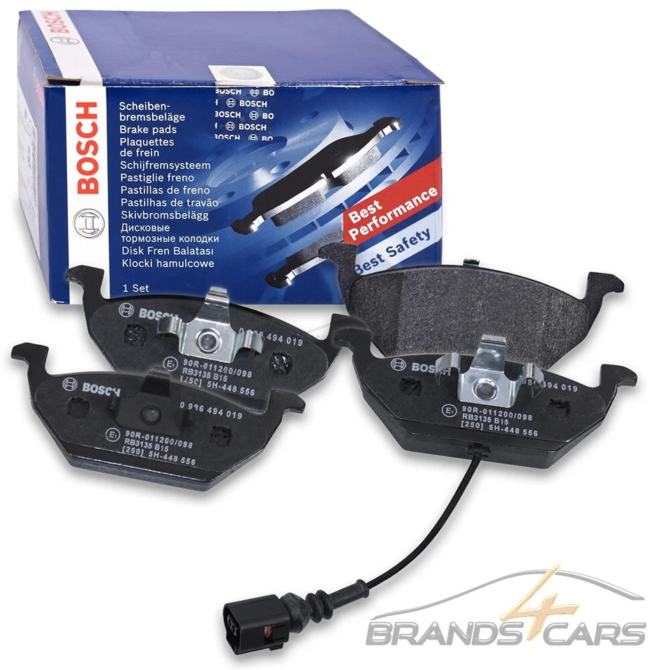 Bosch 0986494019 Bremsklötze Bremsklotz System ATE für VW Jetta III 03-10