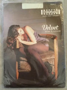 Wolford Velvet De LUXE Strumpfhose LIND 50 DEN Tights/PANTYHOSE SMALL LT GREEN - Bild 1 von 4