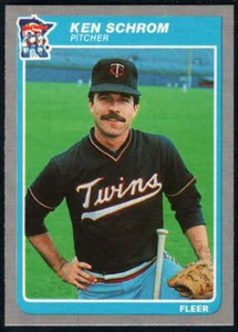 1985 Fleer #288 Ken Schrom NM-MT Twins - Picture 1 of 1