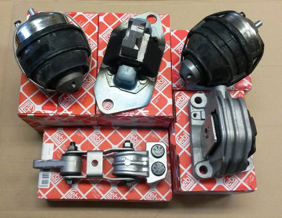 5X FEBI Motorlager Motorhalter Satz Für Volvo S60 S80 V70 XC90 XC70 2.4D D5 01- - Image 1 of 1