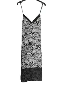 NEXT Womens Black & Ivory Night Dress Slip Negligee Ladies UK Plus Size 18 'N17 - Picture 1 of 2
