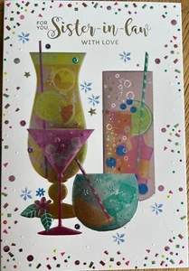 Birthday card For you Sister in law with love  (#31529-5) - Picture 1 of 2