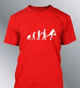 Tee shirt personnalise homme evolution RUGBY M L XL humour human sport - Picture 1 of 11