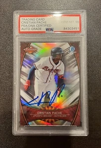 Cristian Pache Atlanta Braves 2019 Bowman Chrome AFL-CP Auto PSA 10 - Picture 1 of 3