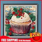 5D DIY Partial Special Shaped Drill Diamond Painting Cupcake Decoration 30x30cm