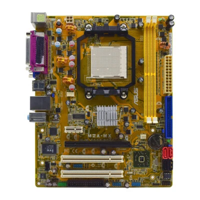 ASUS AMD 690V Motherboard M2A-MX Socket AM2/AM2+ DDR2 4GB SATA2 VGA COM Audio - Image 1 of 4