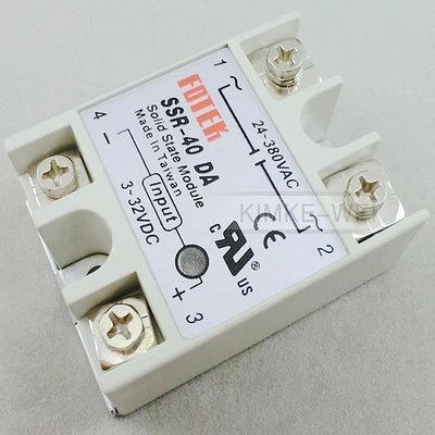 SSR-40DA Solid State Relay 40A Output AC 24-380V & Input DC 3-32V New - Image 1 of 4