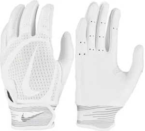 NWT Nike Alpha Huarache Edge Baseball Batting Gloves Unisex Sz XL White - Picture 1 of 7