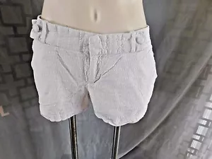Pantalones cortos informales bordados blancos lisos Banana Republic - talla 8 - Imagen 1 de 4