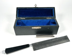 Vintage Spencer AO American Optical 6604 Microtome Knife Blade w/ Handle & Case - Picture 1 of 12