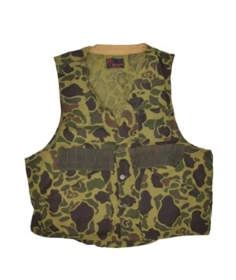 Vintage Black Sheep Vest Mens L Duck Camo Hunting Camouflage Shooting Sportsman - Image 1 of 4