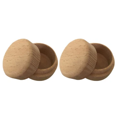 Mini caja de almacenamiento redonda para baratijas de 2 piezas estuche contenedor de boda Foto 1 de 4