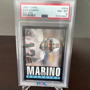 1985 Dan Marino Topps All Pro PSA 8 HOF 2. Jahr Karte Miami Delfine - Bild 1 von 3