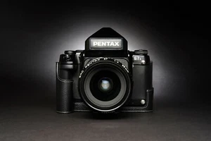 Funda de cuero genuino para media cámara para Pentax 67ii - Imagen 1 de 30