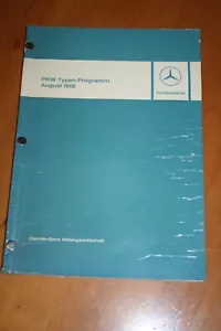 Mercedes Typenprogramm 1965 - W 110 - W 111 - W 112 113 - Orginalausgabe - Bild 1 von 24
