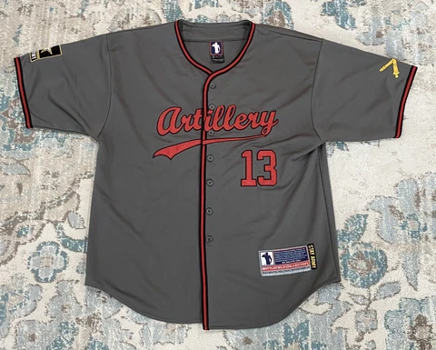 U.S. Army ARTILLERY Battlefield Collection #13 Gray Baseball Jersey Size 50 L Cover