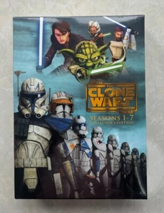 Star Wars The Clone Wars :The Complete seasons 1-7 (DVD, 2023, 25-Disc Set) - Afbeelding 1 van 2