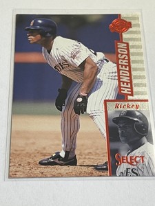 1997 Select #50 Rickey Henderson - Comes With Cover Sleeve- Free Shipping-