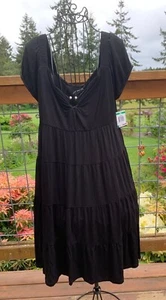 *NWT* INC. International Concepts Large Black Knit Off the Shoulder Dress - Picture 1 of 10