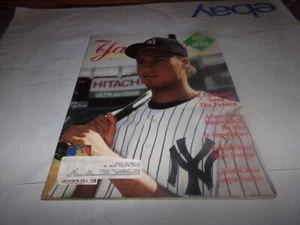 Vintage Yankies Baseball Magazin Derek Jeter Russ Davis Team Poster Statistiken 1994 - Bild 1 von 14