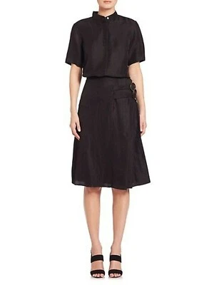 1200$ Conjunto Falda Criaturas del Viento Talla 6 y Top Talla 2 Negro Lino Viscosa Foto 1 de 4