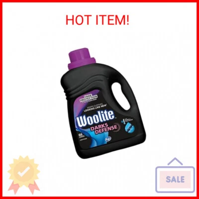 Woolite Darks Defense Liquid Laundry Detergent, Light Fresh Scent, 66 Loads, 100